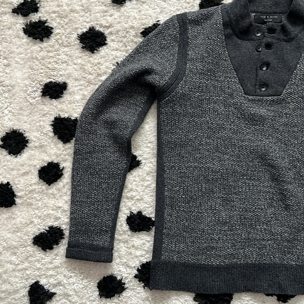 rag & bone Gray Crewneck Sweater - Picture 4 of 8